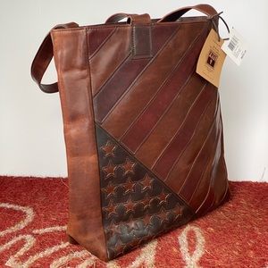 Frye Leather Flag Tote